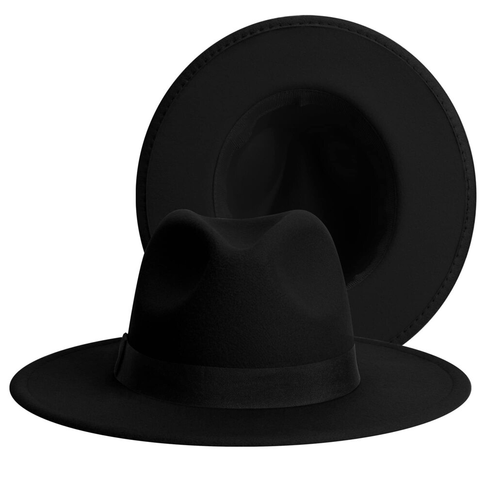 3371 & Fedora Hats, Wide Brim Fedora Hats